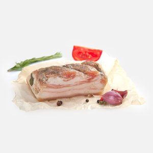 Грудинка соленая Домашняя нарезка Колбасный цех вес