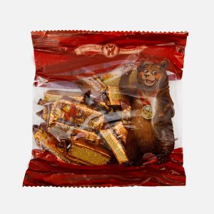 Конфеты НШФ Медвежонок с печеньем пл/уп 250г