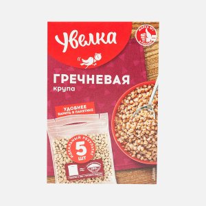 Крупа Увелка гречневая ядрица быстроразваривающаяся Экстра к/к 5*80г