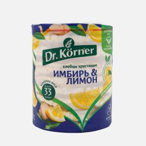 Хлебцы Др Корнер Кукурузно-рисовые с имбирем/лимоном пл/уп 90г