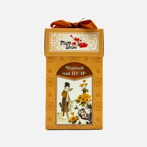 Чай Плум Сноу Черный Пуэр 100г
