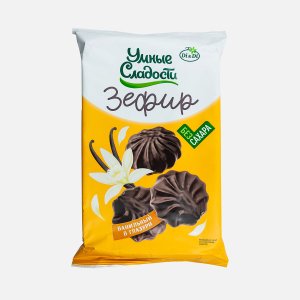 Зефир Умные сладости ванильный со стевией 180г