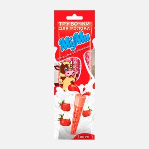 Трубочка д/молока МуМи Клубника со сливками