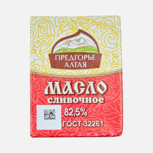Масло Предгорье Алтая сливочн 82.5% фольга 180г
