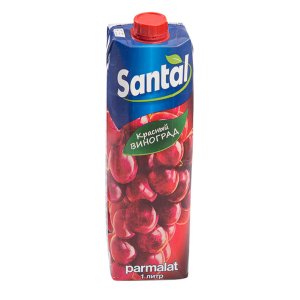 Напиток Сантал сокосодержащий Красный виноград т/п 1л