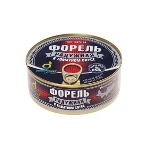 Форель Экофуд радужная в т/с ж/б 240г