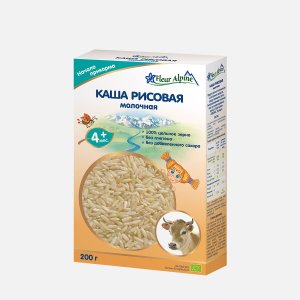 Каша Флер Альпин Органик Рисовая молоч c 4мес к/к 200г