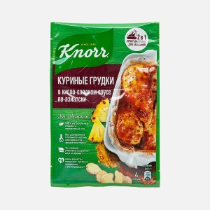 Смесь Кнорр д/куриных грудок в кисл/сладком соусе по-азиатки 28г