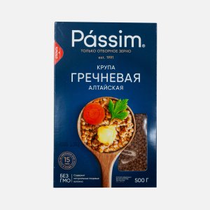 Крупа Пассим Гречневая Алтайская ядрица к/к 500г