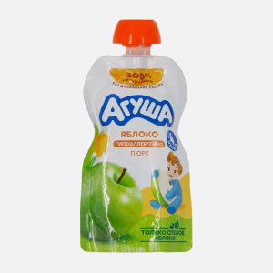 Пюре Агуша Яблоко с 4мес дой/пак 90г