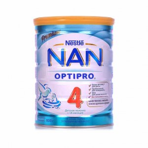 Напиток Нестле Нан Оптипро 4 Детское молочко с 18мес ж/б 800г