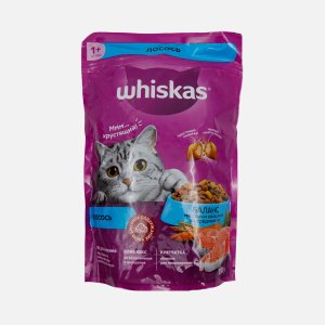 Корм Вискас Вкусные подушечки с паштетом Лосось от 1года к/к 350г