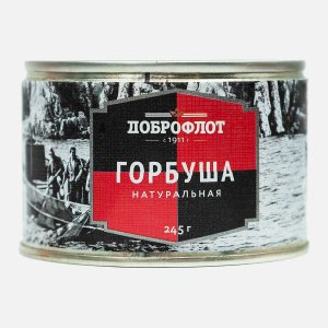 Горбуша Доброфлот натуральная ж/б/ключ 245г