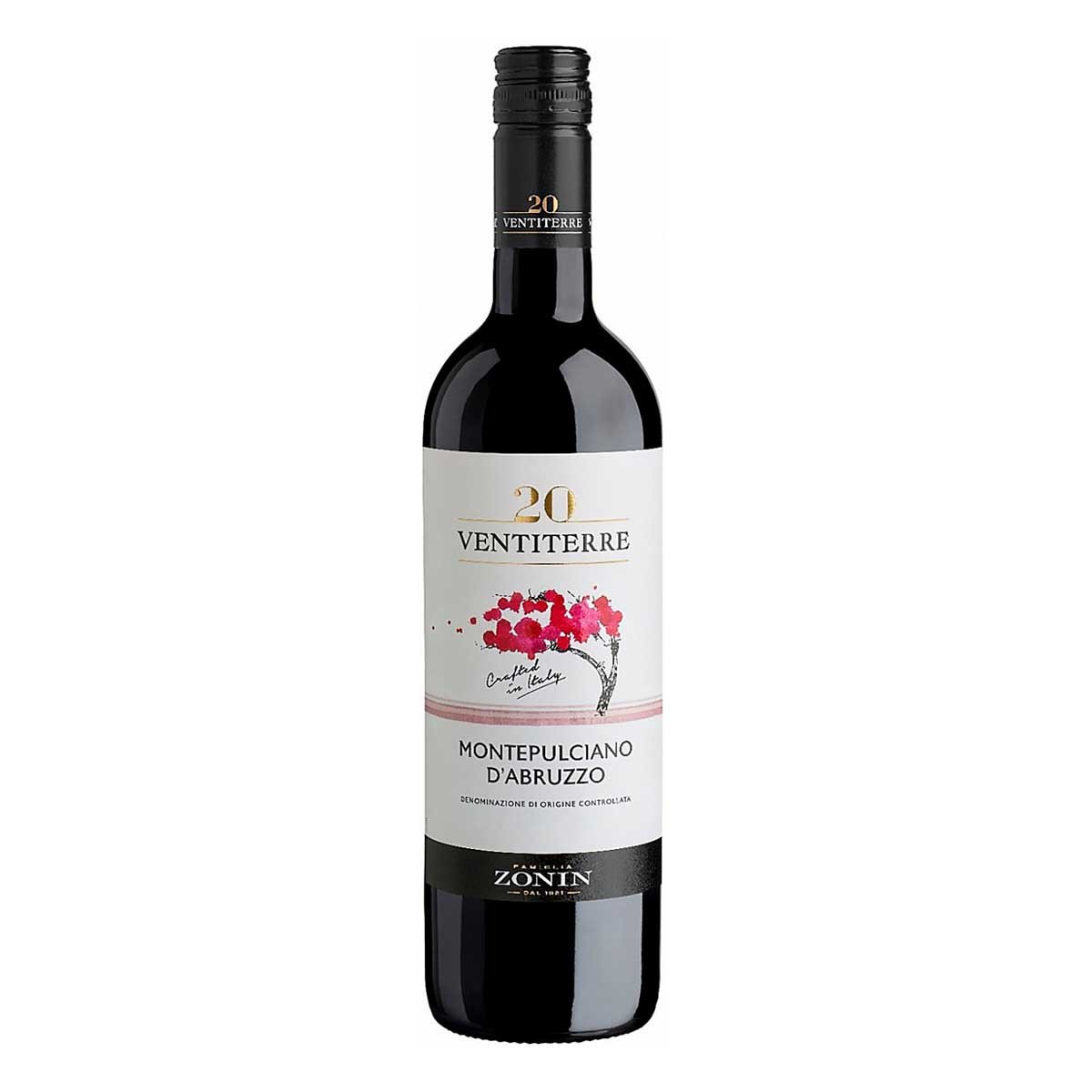 Вино Зонин Монтепульчано д'Абруццо ДОК красное п/сухое 13% ст/б 0,75л