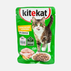 Корм Китекет Аппетитная курочка в соусе пауч 85г