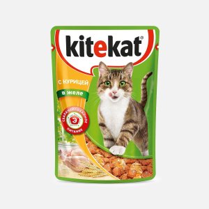 Корм Китекет Курица в желе пауч 85г