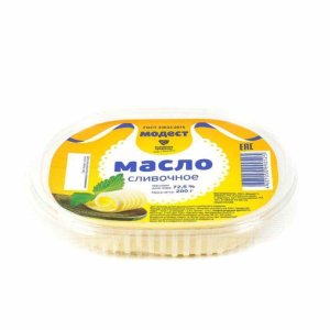 Масло Модест сливоч д/дет дошк и школьн возраст 72.5% пл/конт 200г