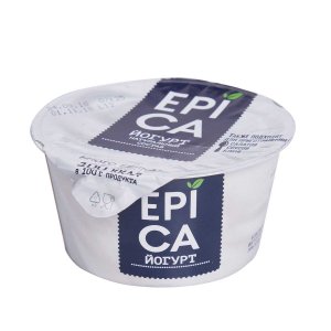 Йогурт Эпика натуральный 6% пл/ст 130г