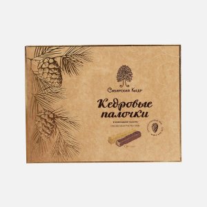 Набор конфет Сибирский кедр Кедровые палочки в шок глазури 120г