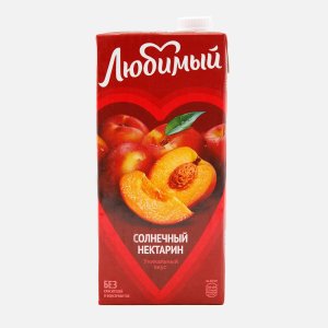 Нектар Любимый Солнечный нектарин из яблок/персиков/нектаринов т/п 0,95л