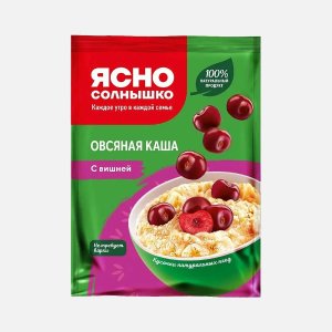 Каша Ясно солнышко овсяная с вишней пл/пак 45г