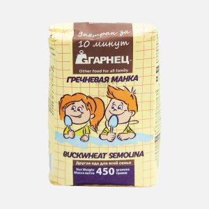 Гречневая манка Гарнец бум/пак 450г