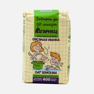 Овсяная манка Гарнец бум/пак 400г