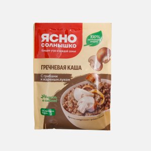 Каша Ясно солнышко гречневая с грибами и жареным луком пл/п 45г