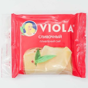 Сыр Виола плавл Сливочный нарезка 45% пл/уп 140г