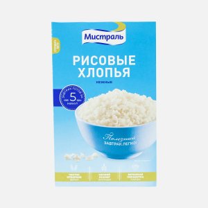 Хлопья Мистраль Рисовые нежные к/к 400г