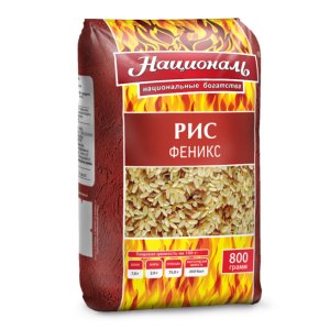 Смесь риса Националь Феникс из бурого и красного пл/пак 800г