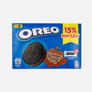 Печенье Орео с какао начинкой со вкусом шоколада 228г