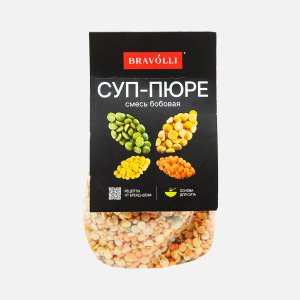 Суп-пюре Браволли Смесь бобовая 350г