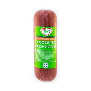 Колбаса Эколь Сервелат Зернистый Халяль в/к 350г
