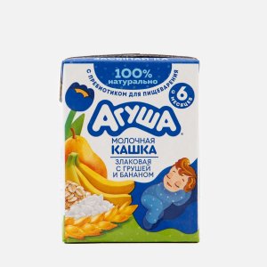 Каша Агуша Засыпай-ка Молочная Злаковая груша/банан с 6мес 2.7% 200г