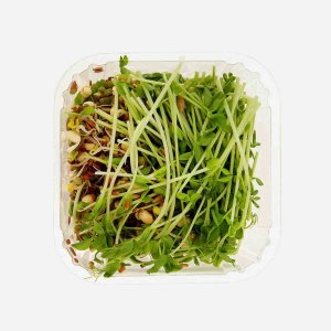 Зеленый микс Проростки кресс-салат/ редис/подсолнечник 150г