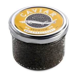 Икра Премиум осетровых рыб баночная зернистая ст/б 250г