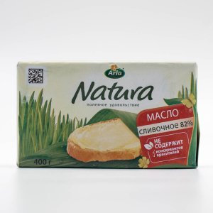 Масло Арла Натура сливочное несоленое 82% фольга 400г