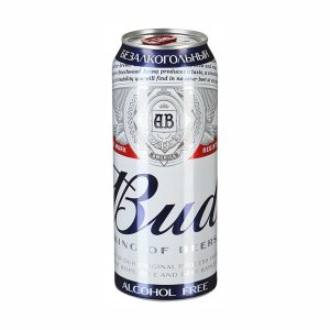 Пивной напиток Бад б/алк 0.5% ж/б 0,45л