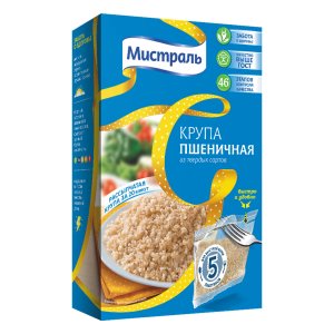 Крупа Мистраль Пшеничная в пакетиках к/к 400г