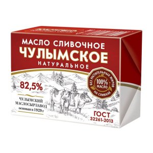 Масло Чулымское Традиционное 82.5% сладко-сливочное 180г