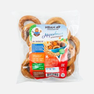 Сушка Иван Да Морковная цельнозерн на закваске пл/пак 150г