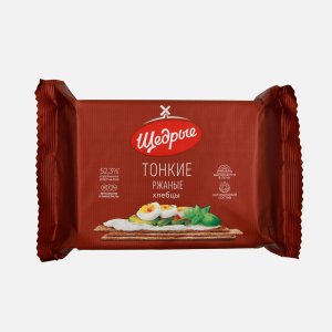 Хлебцы Щедрые Ржаные тонкие пл/уп 170г