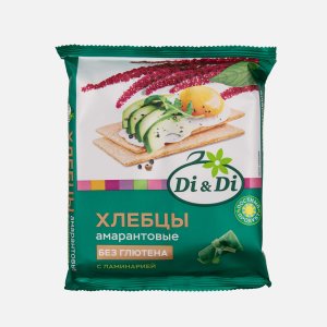 Хлебцы Ди энд Ди амарантовые топинамбур/ламинария б/глютена 100г