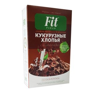 Хлопья ФитПарад кукурузные с шоколадом к/к 200г