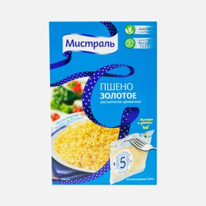 Пшено Мистраль золотое в пакетиках к/к 400г