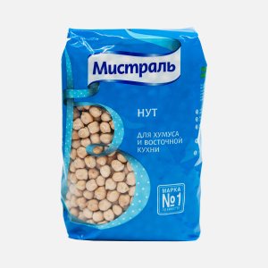 Нут Мистраль для хумуса и восточной кухни пл/уп 450г