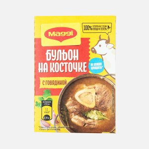 Бульон Магги с говядиной на косточке кубики к/к 72г