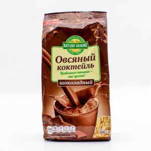 Коктейль Натуре Граинс овсяный шоколадный пл/уп 300г