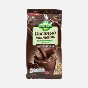 Коктейль Натуре Граинс овсяный шоколадный пл/уп 300г